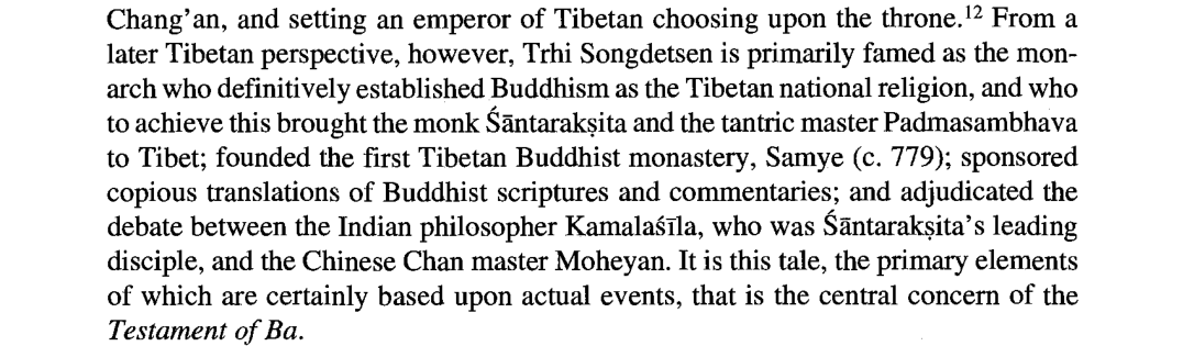 Kapstein《The Tibetan Assimilation of Buddhism》书内第 25 页（PDF 第 46 页；书内页码 = PDF 页序 − 21） 书影