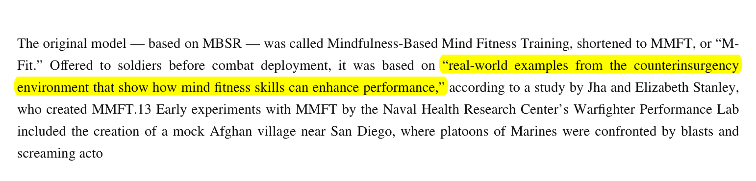 第十二章 Mindful Warriors；另第二章、第九章、第十三章 书影