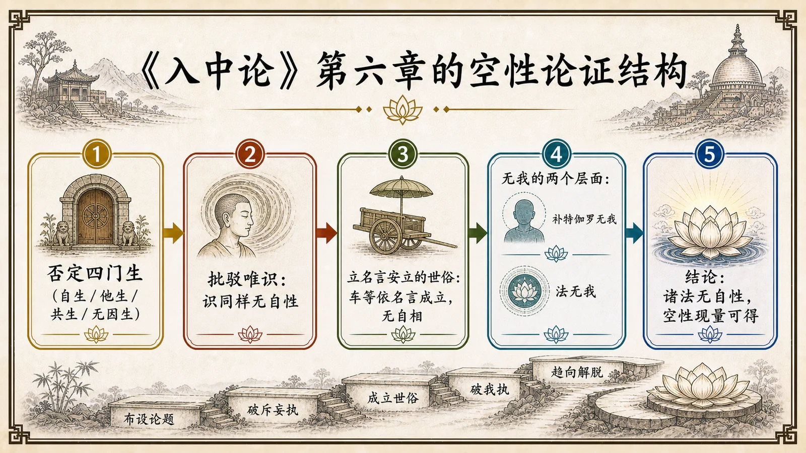 《入中论》第六章的空性论证结构