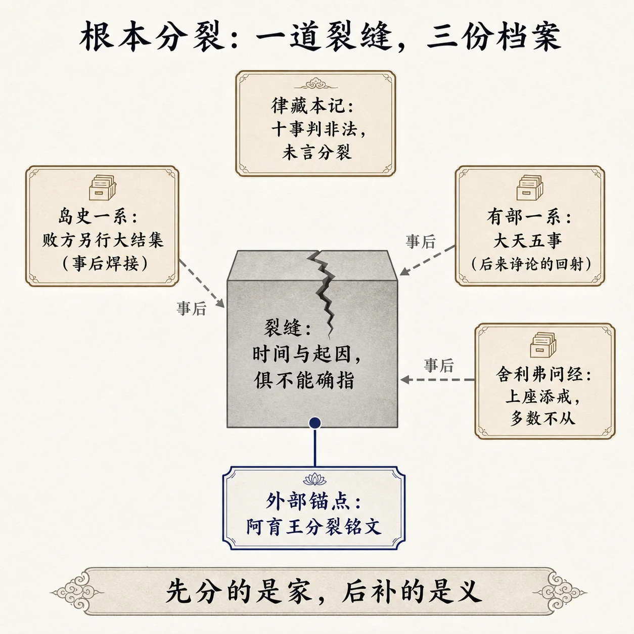 一道裂缝，三份档案