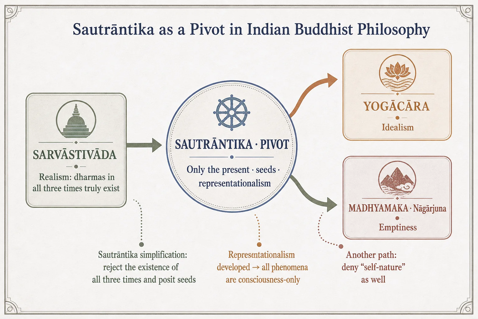 The Sautrāntika junction in Indian Buddhist philosophy