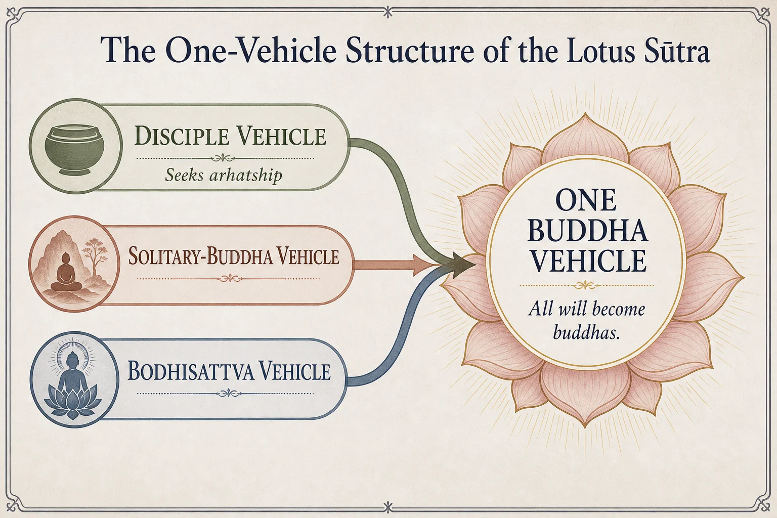 The one-vehicle structure of the Lotus Sūtra