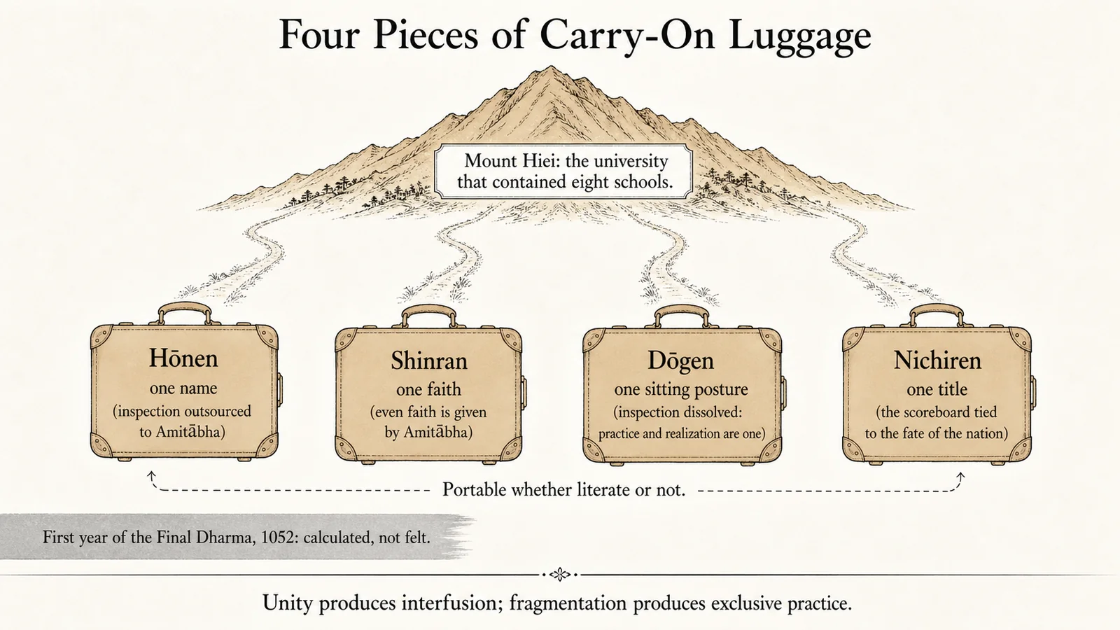 Four Pieces of Carry-On Luggage