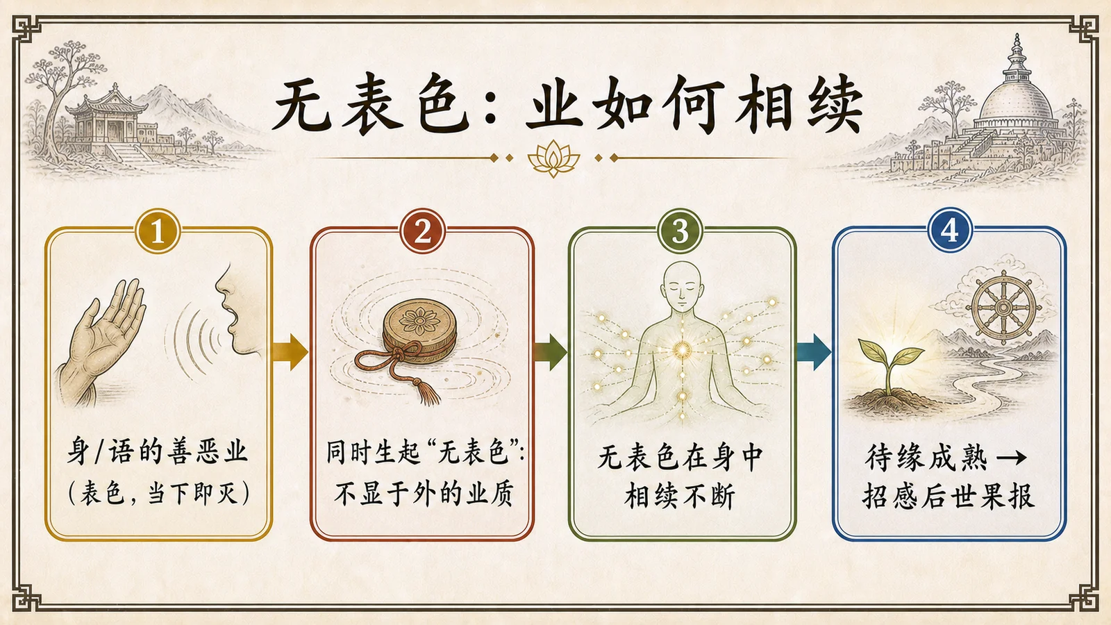 无表色:业如何相续
