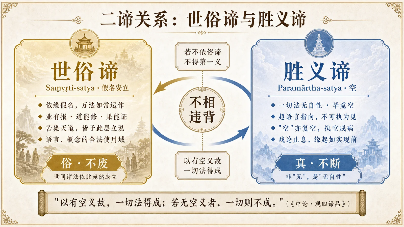 二谛关系:世俗谛与胜义谛