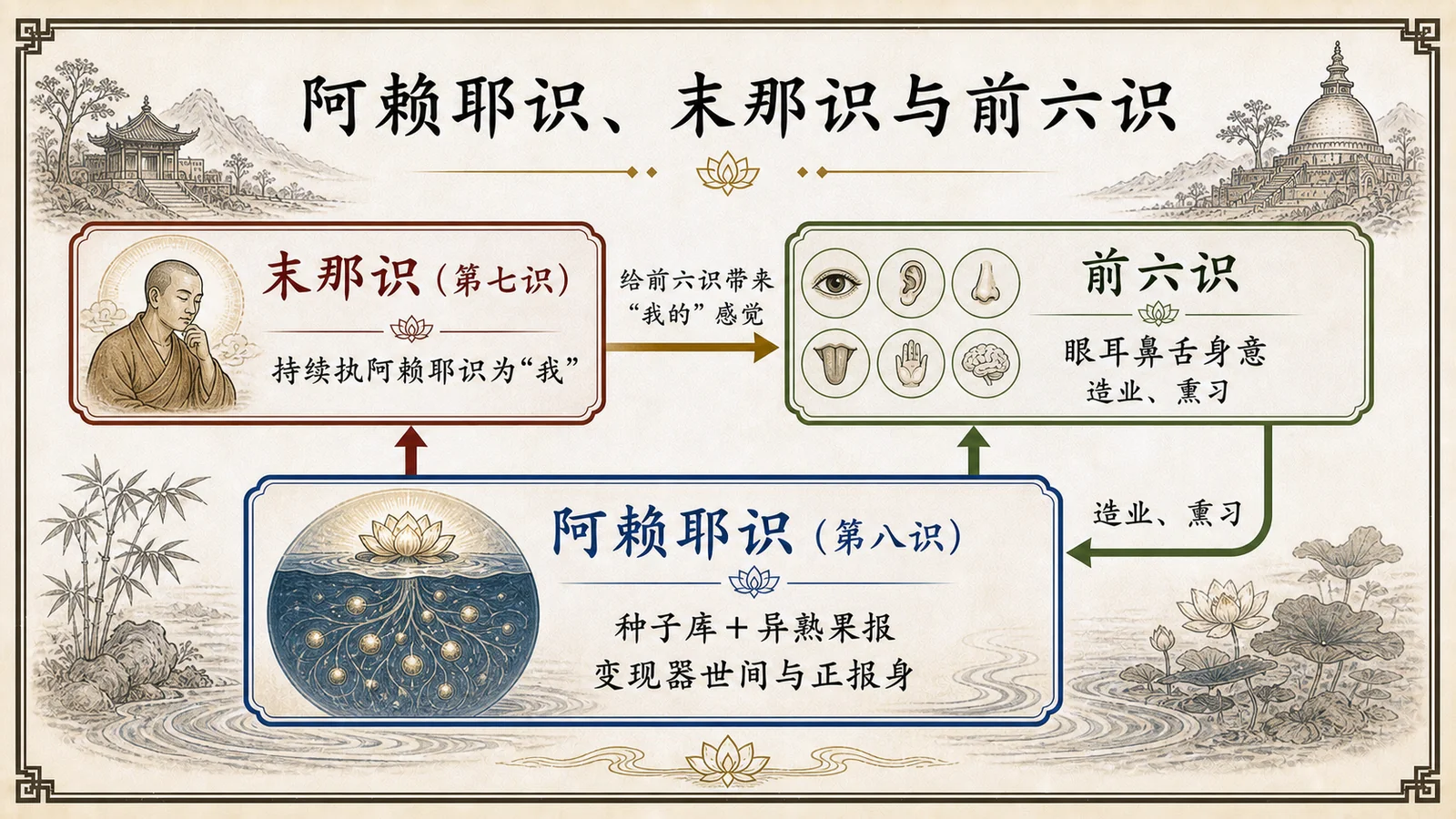 阿赖耶识、末那识与前六识
