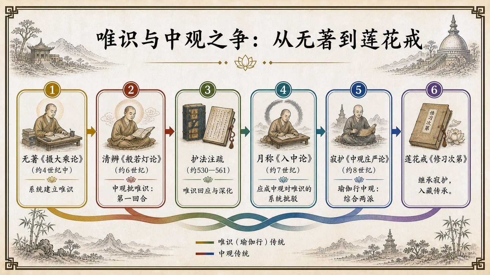唯识与中观之争:从无著到莲花戒