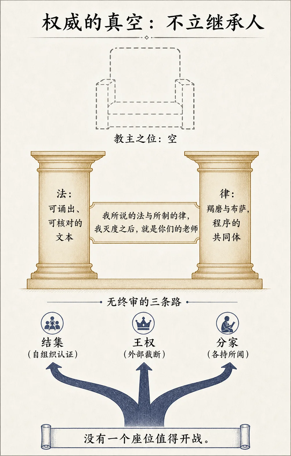 权威的安置:空位、双柱与三条路
