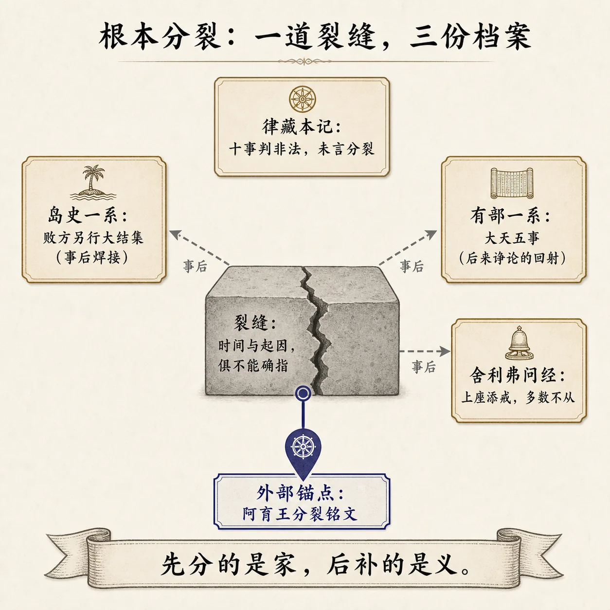 一道裂缝,三份档案