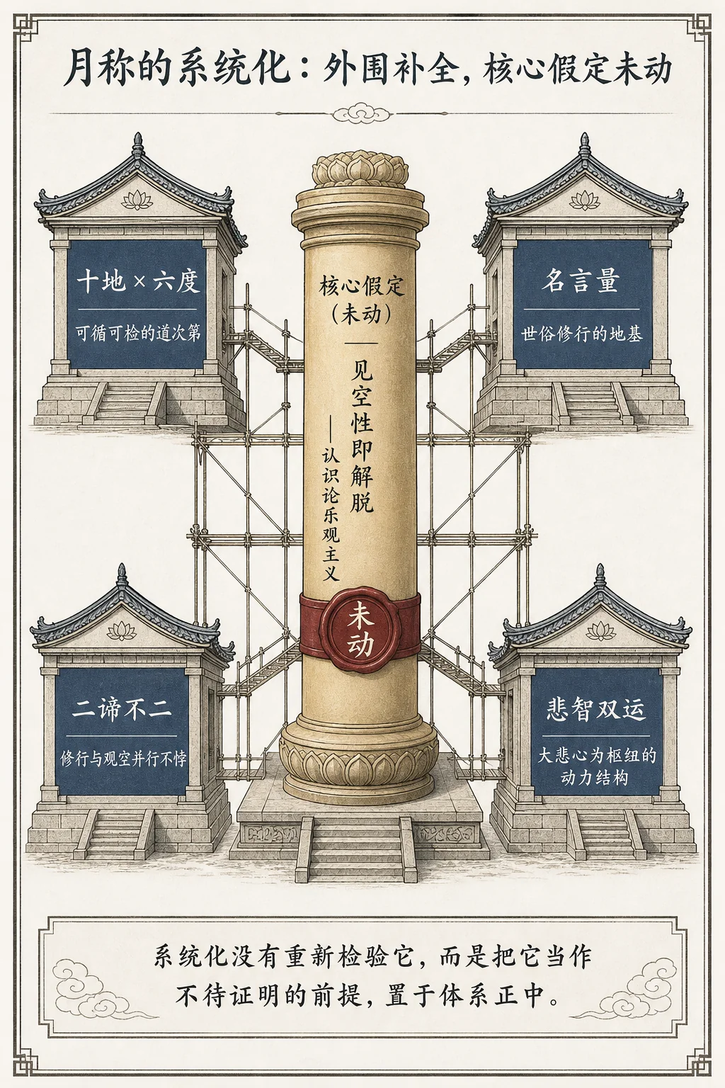 月称的系统化:外围补全,核心假定未动