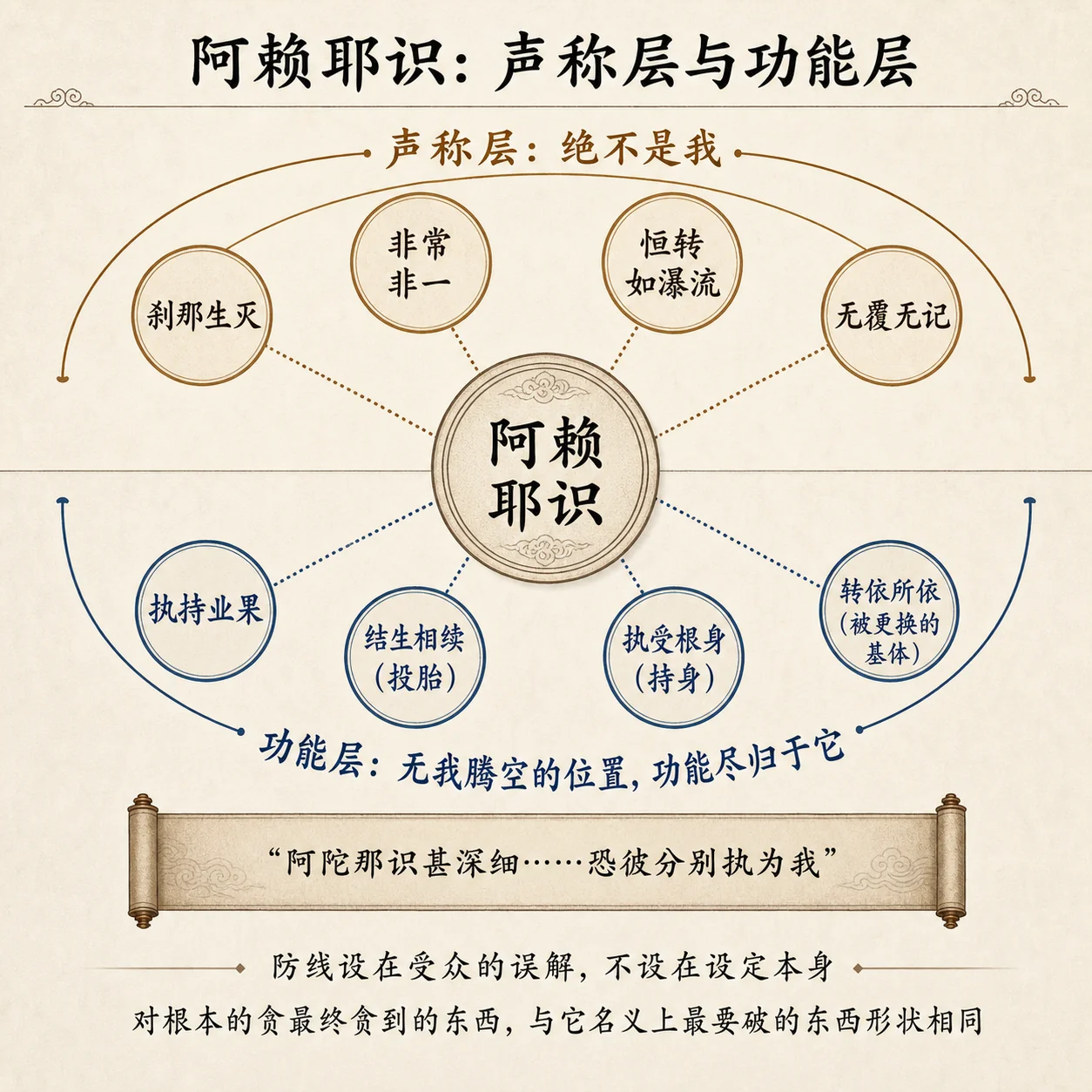 阿赖耶识:声称层与功能层