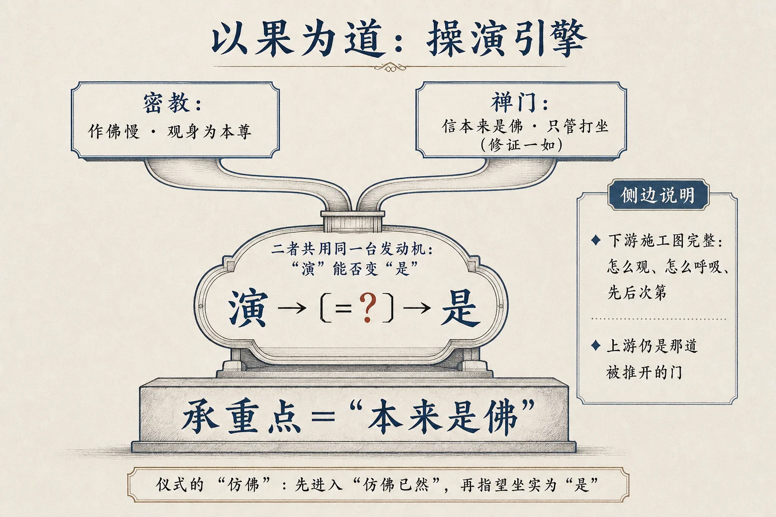 以果为道:操演引擎与它的承重点